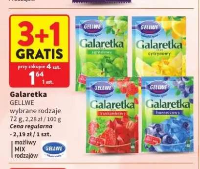 Galaretka o smaku agrestowym Gellwe +2 warianty