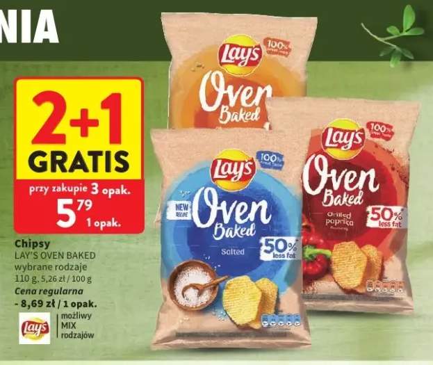 Chipsy solone Lay's Oven Baked +1 wariant