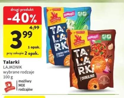 Talarki o smaku kwaśnej śmietany i cebulki Lajkonik +1 wariant