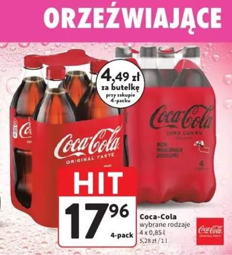 Napój gazowany Coca-Cola Zero Cukru 4-pak