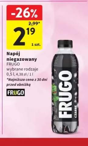 Napój niegazowany Frugo Czarne