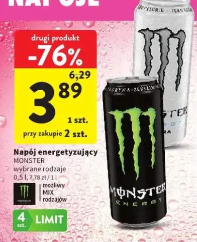 Napój energetyzujący Monster Energy +1 wariant