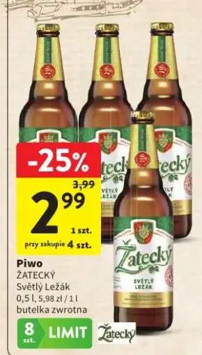 Piwo Žatecký Světlý Ležák