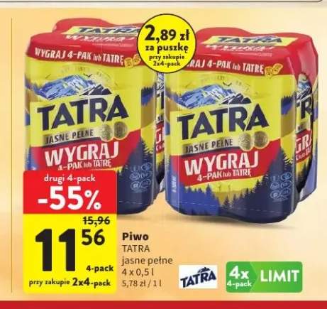 Piwo Tatra Jasne Pełne