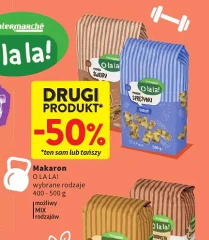 Makaron świdry durum O la la! +1 wariant
