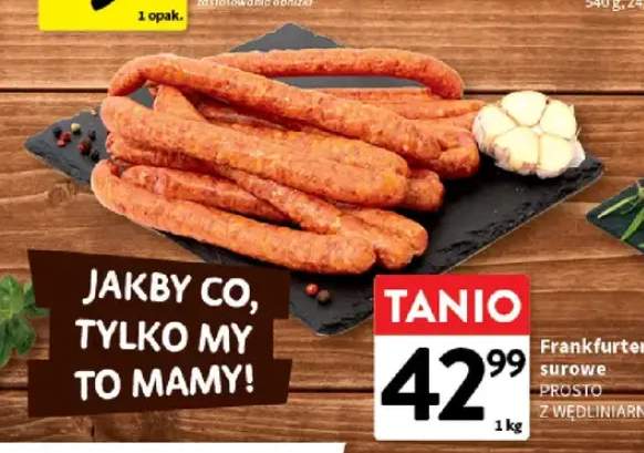 Frankfurterki surowe Prosto z Wędliniarni