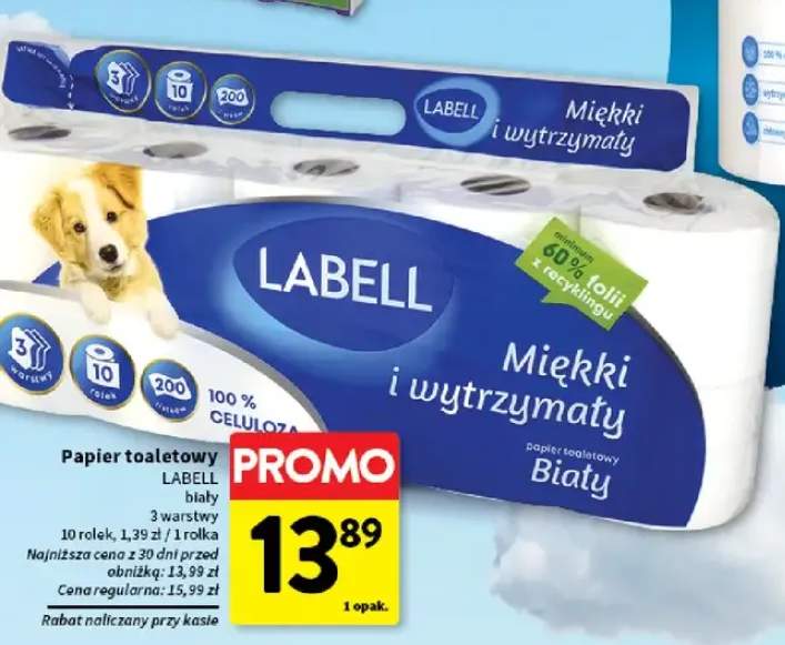 Papier toaletowy LABELL biały 3 warstwy