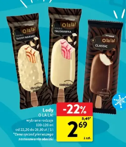 Lody Double Truskawka O la la! +2 warianty