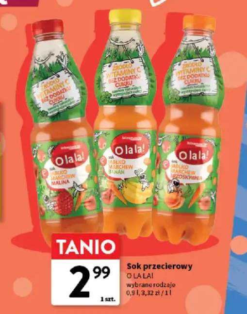 Sok przecierowy jabłko marchew banan O la la! +1 wariant
