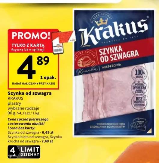 Szynka od szwagra Krakus plastry +2 warianty