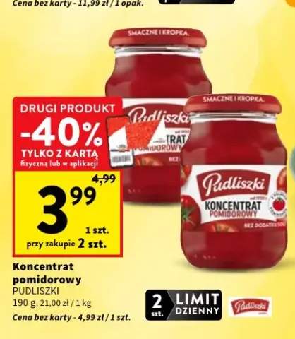 Koncentrat pomidorowy Pudliszki