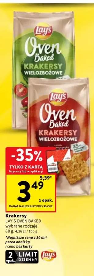Krakersy wielozbożowe Lay's Oven Baked