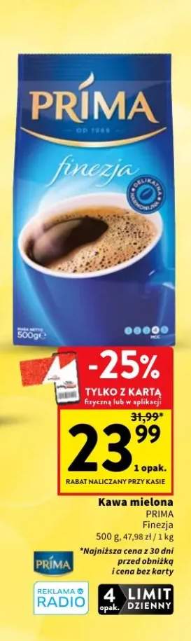 Kawa mielona Prima Finezja