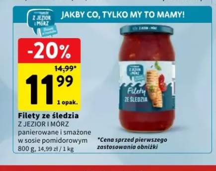 Filety ze śledzia panierowane i smażone w sosie pomidorowym Z Jezior i Mórz