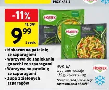 Makaron na patelnię ze szparagami Hortex +3 warianty