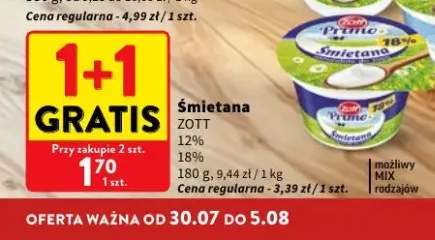 Śmietana Zott Primo 12% +1 wariant