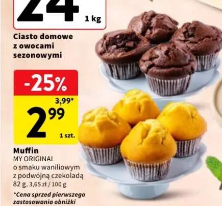 Muffin MY ORIGINAL z podwójną czekoladą +1 wariant