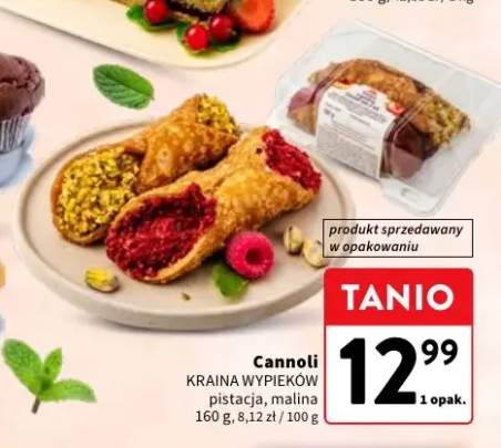 Cannoli KRAINA WYPIEKÓW pistacja +1 wariant