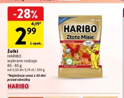 Żelki Haribo Złote Misie