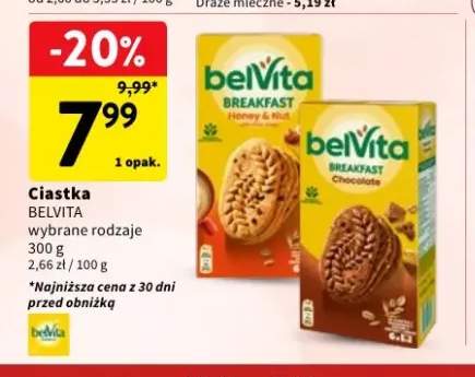Ciastka belVita Breakfast Honey & Nut +1 wariant