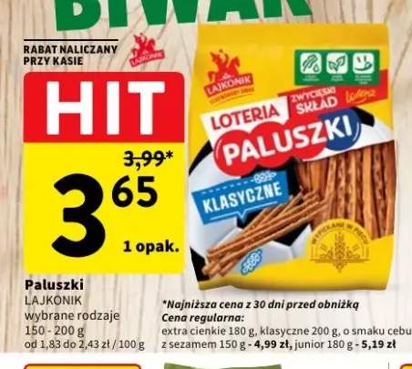Paluszki klasyczne Lajkonik +3 warianty