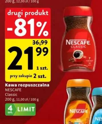 Kawa rozpuszczalna Nescafe Classic