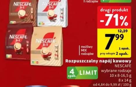 Rozpuszczalny napój kawowy Nescafe