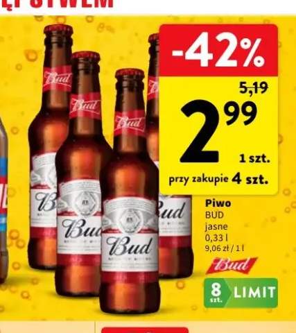 Piwo Bud jasne