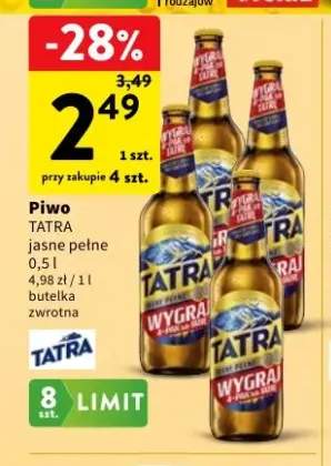 Piwo Tatra jasne pełne