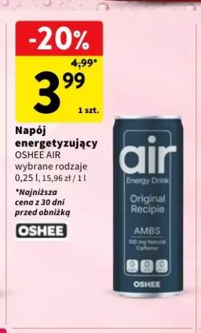 Napój energetyzujący Oshee Air