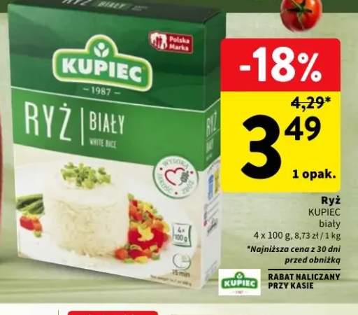 Ryż biały Kupiec 4-pak