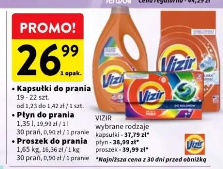 Kapsułki do prania Vizir +1 wariant