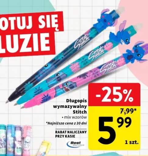 Długopis wymazywalny Stitch