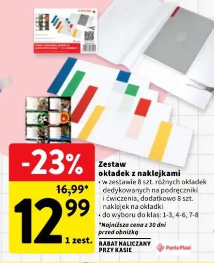 Zestaw okładek z naklejkami Panta Plast