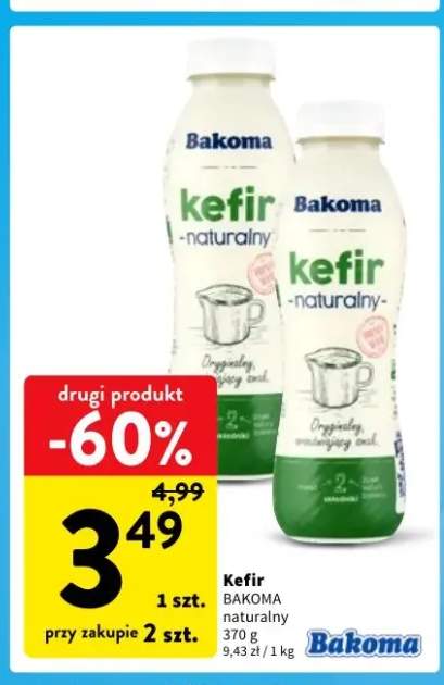 Kefir naturalny Bakoma