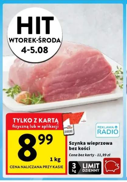 Szynka wieprzowa bez kości