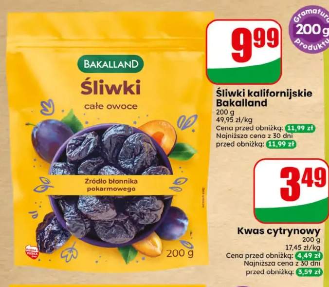 śliwki suszone