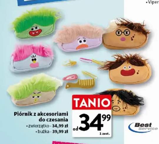Piórnik z akcesoriami do czesania zwierzątko Best Service +1 wariant