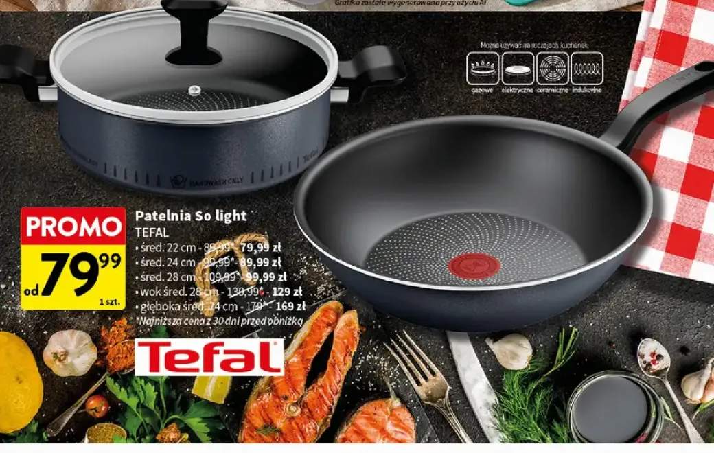 Patelnia So light Tefal 22 cm +2 warianty