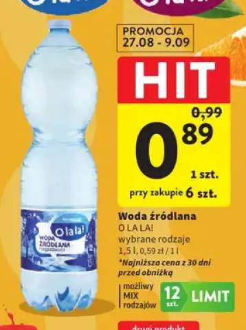 Woda źródlana O La La!