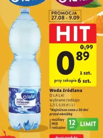 Woda źródlana O La La!