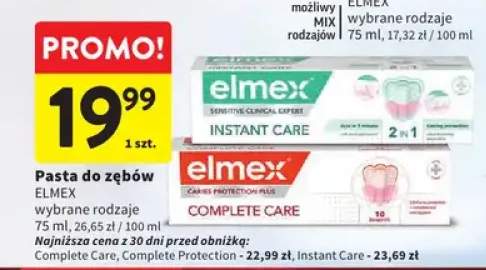 Pasta do zębów Elmex Sensitive Clinical Expert Instant Care +1 wariant