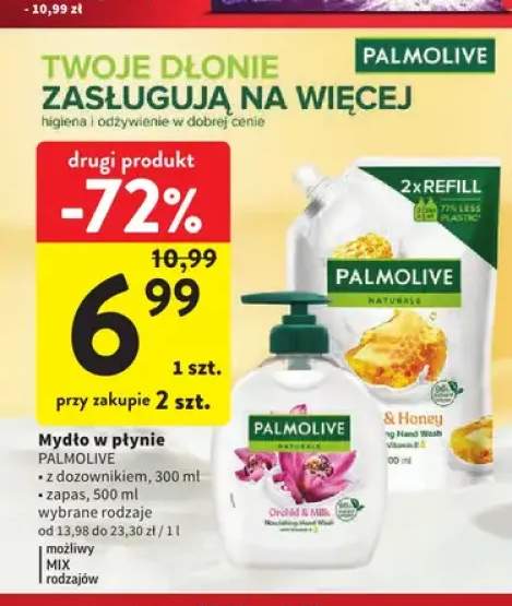 Mydło w płynie z dozownikiem Palmolive Naturals Orchid & Milk +1 wariant