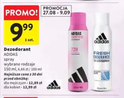 Dezodorant spray Adidas Control +1 wariant