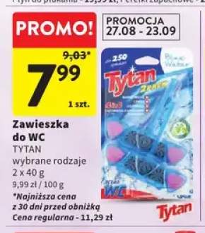 Zawieszka do WC Tytan 2-pak 40 g