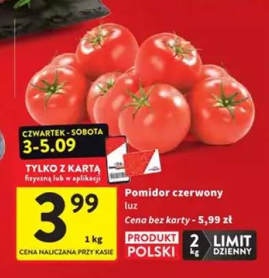 Pomidory czerwone polskie
