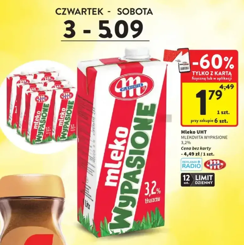 Mleko UHT Mlekovita Wypasione 3,2%