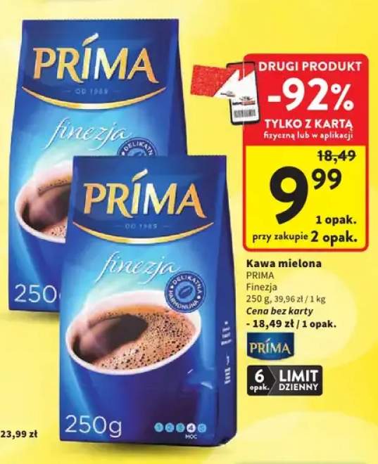 Kawa mielona Prima Finezja