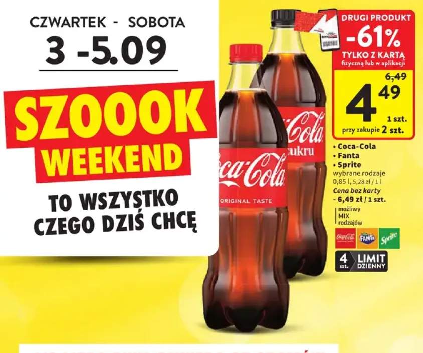 Napój gazowany Coca-Cola Zero Cukru +3 warianty