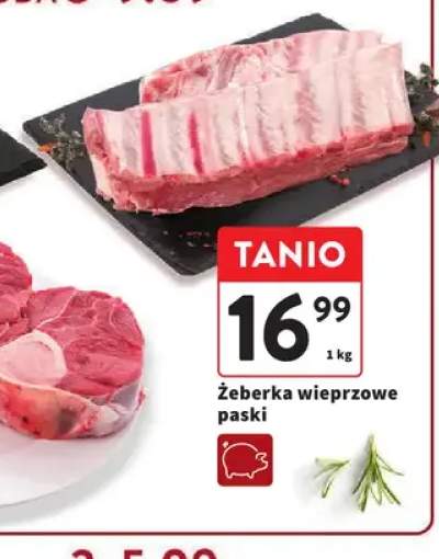 Żeberka wieprzowe paski